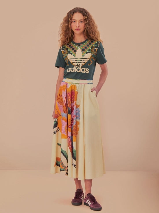 FARM Rio Dresses & Skirts - NWT Farm Rio beige lucy floral maxi skirt Sz Medium
